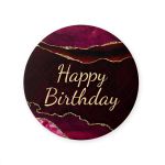 Capa Painel Redondo Sublimados Tema Moderno/ Adulto Happy Birthday 6007