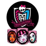 Capa Painel + Trio Capas Cilindros Sublimados Tema Monster High 2637