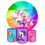 Capa Painel + Trio Capas Cilindros Sublimados Tema My Little Pony 2644