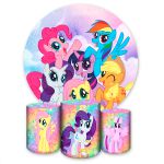 Capa Painel + Trio Capas Cilindros Sublimados Tema My Little Pony 2645