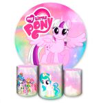 Capa Painel + Trio Capas Cilindros Sublimados Tema My Little Pony 2647