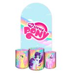 Capa Painel Romano Veste fácil + 3 Capas Cilindros Tema My Litlle Pony 2645