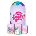 Capa Painel Romano Veste fácil + 3 Capas Cilindros Tema My Litlle Pony 2647
