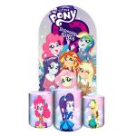 Capa Painel Romano Veste fácil + 3 Capas Cilindros Tema My Litlle Pony 2648