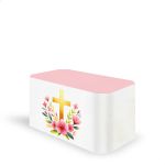 Capa Decorativa para 2 Mesas Quadrada Sublimada Tema Religioso/ Nossa senhora cute /Santinha 2069