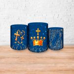 Trio Capas Cilindros Sublimados Tema Religioso/Nossa Senhora cute 2070