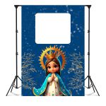 Capa Painel Interativo Para Fotos Vazado Tema Religioso/ Nossa Senhora cute 2070