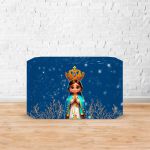 Capa Decorativa para 2 Mesas Quadrada Sublimada Tema Religioso/ Nossa senhora cute 2070