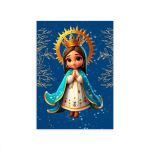 Capa Painel Retangular Sublimado Tema Religioso/Nossa senhora cute 2070