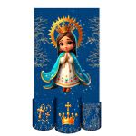 Capa Retangular + Trio Capas Cilindros Sublimados Tema Religioso 2070