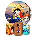 Capa Painel + Trio Capas Cilindros Sublimados Tema One Piece 1480