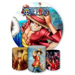 Capa Painel + Trio Capas Cilindros Sublimados Tema One Piece 1481