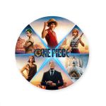Capa Painel Redondo Sublimados Tema One Piece 2504