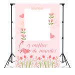 Capa Painel Interativo Para Fotos Vazado Tema Dia das Mães 55