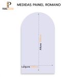 Capa Painel Romano Sublimado Tema Jardim Cute Rosinha 2216