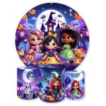 Capa Painel + Trio Capas Cilindros Sublimados Tema Halloween 4607