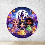 Capa Painel Redondo Sublimados Tema Halloween 4607