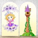 Capa Painel Romano Sublimado Tema Princesa Cute 2014