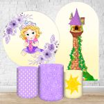 Kit 5 peças Capa Romano Veste Fácil+ Capa Redonda+ Trio Capas Cilindro Sublimados Tema Princesa Cute 2014