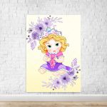 Capa Painel Retangular Sublimado Tema Princesa Cute 2014