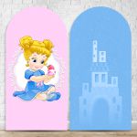 Capa Painel Romano Sublimado Tema Princesa Cute 2015