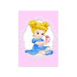 Capa Painel Retangular Sublimado Tema Princesa Cute 2015