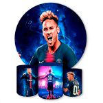 Capa Painel + Trio Capas Cilindros Sublimados Tema Psg 1096