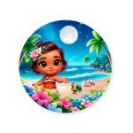 Capa Painel Redondo Sublimados Tema Moana 2051