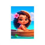 Capa Painel Retangular Sublimado Tema Moana 2050 