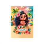 Capa Painel Retangular Sublimado Tema Moana 2052