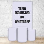Retangular + Trio de Cilindros Tema Exclusivo do WhatsApp 