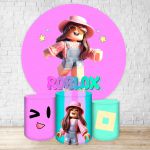 Capa Painel + Trio Capas Cilindros Sublimados Tema Roblox 2202