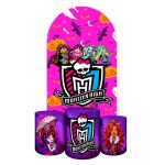 Capa Painel Romano Veste fácil + 3 Capas Cilindros Tema Monster High 2634