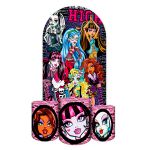 Capa Painel Romano Veste fácil + 3 Capas Cilindros Tema Monster High 2637