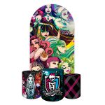 Capa Painel Romano Veste fácil + 3 Capas Cilindros Tema Monster High 2638