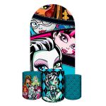 Capa Painel Romano Veste fácil + 3 Capas Cilindros Tema Monster High 2641