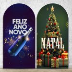 Capa Painel Romano Sublimado Tema Natal Ano Novo 4055