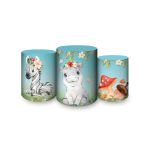 Trio Capas Cilindros Sublimados Tema Safari 551