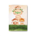 Capa Painel Retangular Sublimado Tema Safari 553