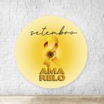 Capa Painel Redondo Sublimados Tema Setembro Amarelo 4049