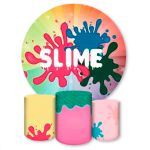 Capa Painel + Trio Capas Cilindros Sublimados Tema Slime 732