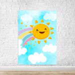 Capa Painel Retangular Sublimado Tema Sol cute 2117