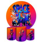 Capa Painel + Trio Capas Cilindros Sublimados Tema Space Jam 1547