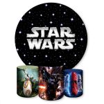 Capa Painel + Trio Capas Cilindros Sublimados Tema Star Wars 738