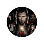 Capa Painel Redondo Sublimados Tema Thor 4010