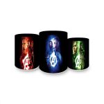 Trio Capas Cilindros Sublimados Tema Vingadores 4027