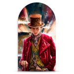 Capa Painel Romano Sublimado Tema Willy Wonka 2115