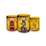 Trio Capas Cilindros Sublimados Tema Wolverine 4013