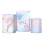 Trio Capas de Cilindros - Chá Revelação Infantil