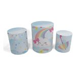 Trio Capas de Cilindros - Chá Revelação Infantil